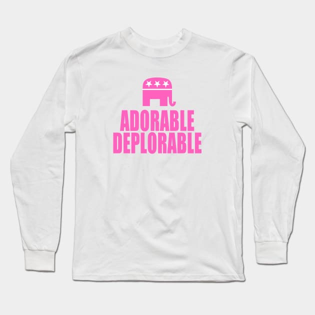 Adorable Deplorable Long Sleeve T-Shirt by Etopix